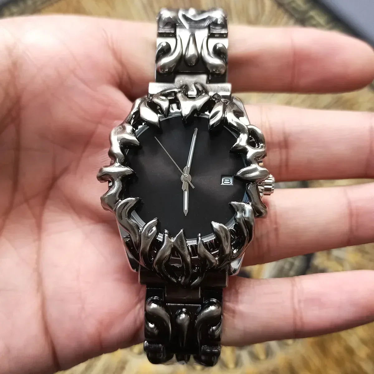 Classic Claw Alabaster Men's Watch | Luxury Calendar Quartz Wristwatch | 2026 Iced Out Watch Style | Male Clock Gifts | Relogio Masculino | Caratix - CaratixJewelry